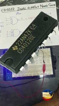 CD4012 4-Input NAND Gate IC | Pinout, Function & Practical Testing #shorts