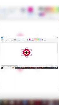 Rangoli design in paint program #computer