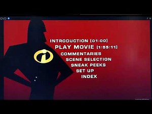 The Incredibles DVD Menu Walkthrough (Disc 1) (for ‪@LittleGreenAlien‬)