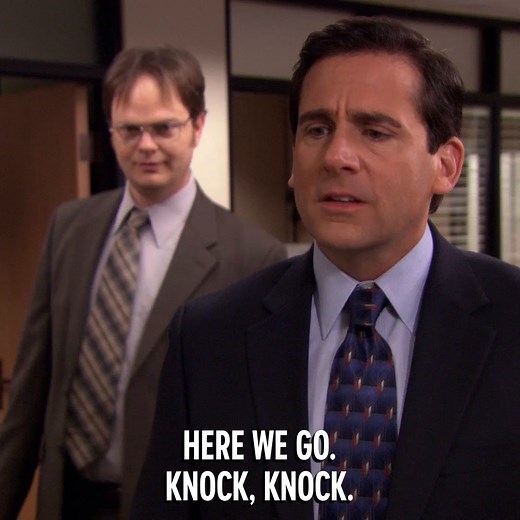 Knock knock. The Office is on now. | Comedy Central