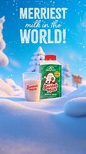 🎅🏻🥛 Santa’s Milk is here to sleigh your holiday season. Creamy, festive, and ready to jingle all the way into your cookies — it’s the milk that makes Santa say “HO-HO-HOLY COW, that’s good!” Now available at Walmart. 🥛🎄 | DairyPure Milk
