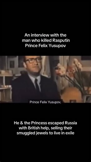 In a first time interview, Prince Yusupov sat down and detailed how he killed Rasputin and the life he and the Princess lived in exile in Malta, Italy and Paris. #history #romanov #rasputin #royalfamily #anastasia | Hot History