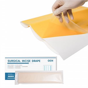 [Hot Item] Medical Consumable 3 Layers Surgical PU Incise Drape, Waterproof Transparent Wound Dressing