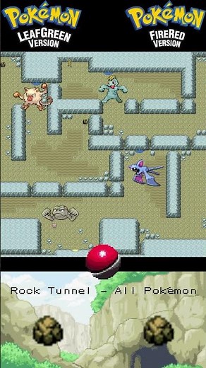Rock Tunnel - All Catchable Pokemon - First Onix and Machop! 💪🪨