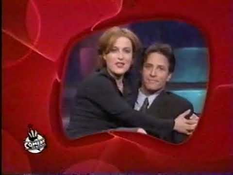 Comedy Central ID w/Gillian Anderson & Jon Stewart, 1999
