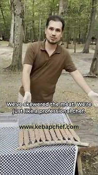 Grilling Adana in Nature 🍢 Easy with KebapChef #kebab #grill #nature