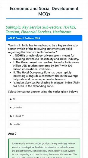Key Service Sub-sectors: IT/ITES, Tourism, Financial Services, Healthcare