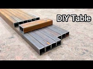 Learn To Make Table With Iron Pipe || Making A Metal Table