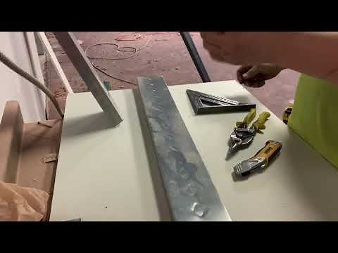 Easy method to cut steel studs/track