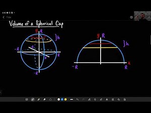 MATH 3B: Volume of a Spherical Cap