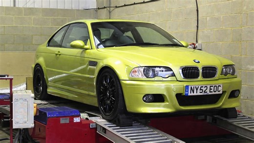 BMW E46 M3 dyno test with Supersprint exhaust and ECU tune