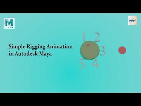 Simple Rigging Animation | Autodesk Maya #Rigging#Animation#CharacterRig#AutodeskMaya