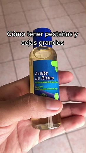 Cómo tener pestañas y cejas grandes con aceite de ricino