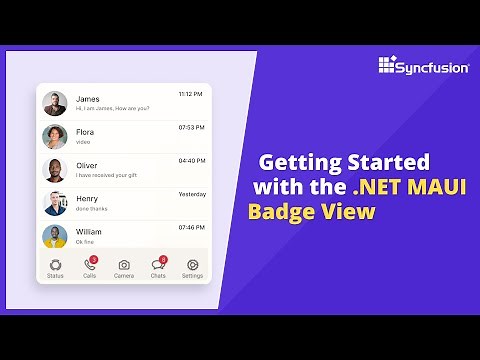 Getting Started with the .NET MAUI Badge View
