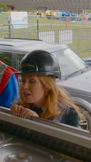 Gaby: one poached eggs 🍳 Hammer: TEN 😳 That’s how Gladiators get so big 💪 📺 DIY SOS — TOMORROW at 8pm on BBC One | DIY SOS