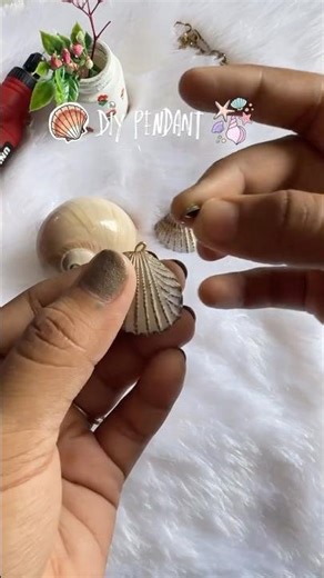 OMG 😱 Beautiful Shell Pendent l Part 1🥰✨#diy #trending