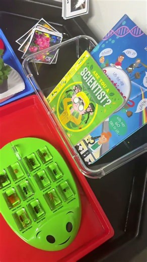 Here’s what’s at my preschool spring science center