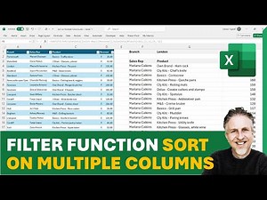Excel FILTER Function: Sort on Multiple Columns | FILTER & SORT Together