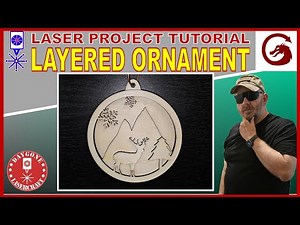 Laser Cut a Layered Christmas Ornament 67