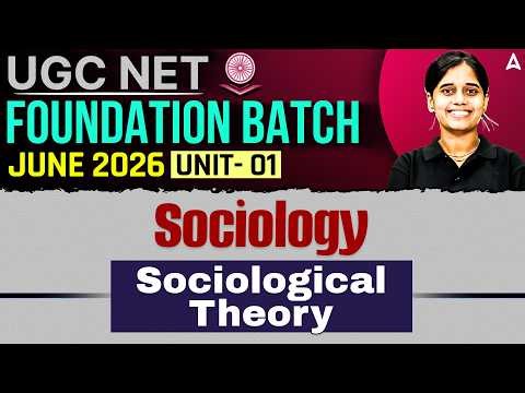 UGC NET Sociology | UGC NET Sociology Unit 1 Sociological Theory By RItu Mam