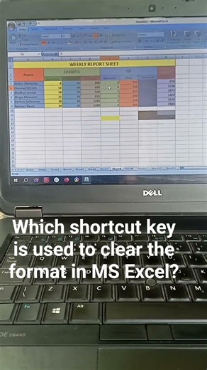 #computer#excel#format#clear#shortsWhich shortcut key is used to clear the format in MS Excel?