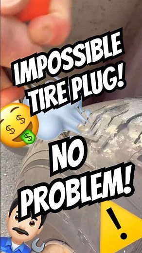 🆘 Flat Tire Emergency? IMPOSSIBLE (Sidewall) Plug DIY Fix🤔