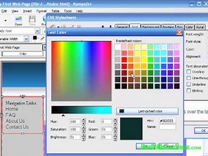 How to Work with CSS (Style Sheets) in Kompozer, Part III