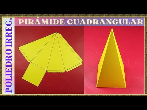 COMO HACER UNA PIRÁMIDE CUADRANGULAR. RÁPIDO Y FÁCIL / QUADRANGULAR PYRAMID