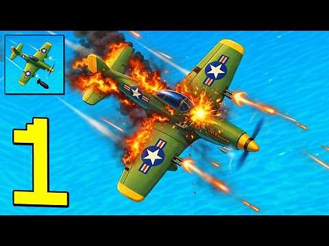 Bomber Ace: WW2 war plane - Gameplay Walkthrough Part 1 - Destroy All enemy (Android,iOS)