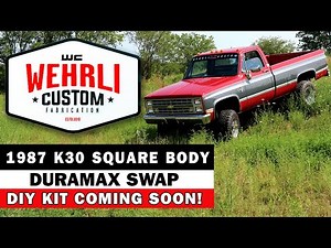 WCFAB 1987 K30 Square Body Duramax Swap