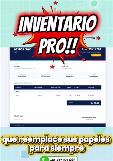 Si todavía revisas papeles para saber cuánto tienes en stock… esto es para ti 📋➡️📦 Este sistema en Google Sheets reemplaza todos esos documentos con: ✅ Inventario actualizado en tiempo real ✅ Descuento automático con cada venta ✅ Alertas de stock mínimo ✅ Margen de ganancia por producto ✅ Utilidad neta real al cierre del mes S/ 40 — una sola vez. Sin apps. Sin papeles. Comenta INVENTARIO y te cuento cómo funciona 👇 #inventario #automatizacion #plantillas #control #sistema