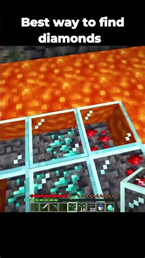 Best way to find diamonds#minecraftmeme #shorts