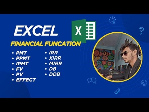 Excel all financial function Bangla tutorial. PMT PPMT IPMT PV FV IRR EFFECT Function in excel.