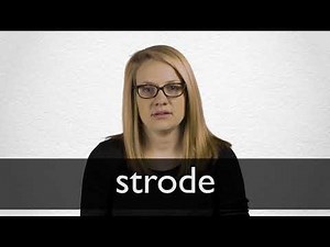 How to pronounce STRODE in British English