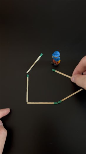 Matchstick puzzle: How do you move three matches to change the shape of a house? A matchstick riddle and a classic interview test. Question and answer. #matchstick #puzzle #solving #matches #question | Rustic Relics