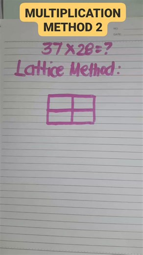 Lattice Method of Multiplication #reels #math #tutorial | Math n Meme