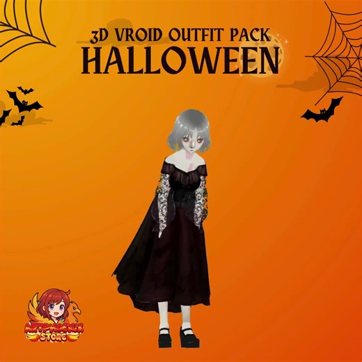 Vroid Halloween Outfit | Gothic Horror 3D Dress Pack - Etsy Canada