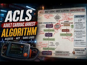ACLS Adult Cardiac Arrest Algorithm | USMLE High-Yield Step-by-Step Flowchart