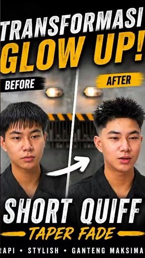 Short Quiff Taper Fade Haircut Transformation | Clean & Fresh Men's Hairstyle 2026 #barber #hair