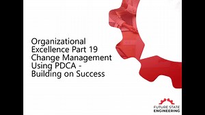Organizational Performance Part 19: Change Management Using PDCA - Building on success
