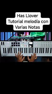 7.8K views · 171 reactions | Has Llover Melodía con Varias Notas Tutorial piano @fans destacados | Tutorial Piano cristiano Kairo Tutorial | Facebook