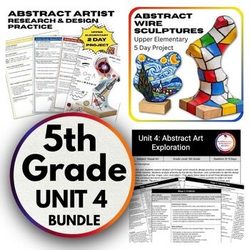 5th Grade Unit 4 BUNDLE: Abstract Art Exploration