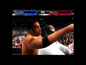 WWF Smackdown 2 - PS1 Gameplay - The Rock vs Mankind