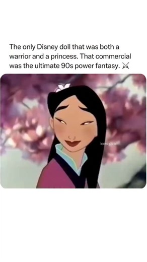 Iconic Adverts of all Time on Instagram: "If you love ads like this, Follow @iconiq.ads ❤️ so you don’t miss the next one , also check the link in my bio — I save the good stuff there. 😉 If you were a kid in the late 90s, you remember this commercial vividly. The Mulan doll wasn’t just another princess toy; it was the ultimate lesson in identity and inner strength, perfectly packaged for retail. The ads always highlighted the doll’s incredible transformation feature, showing how Mulan could ins