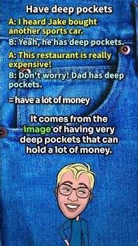 "Have deep pockets.": What does it mean in English? [ ForB English Lesson ] #shorts