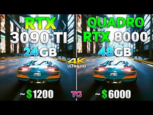 Quadro RTX 8000 vs GeForce RTX 3090 Ti - Test in 8 Games 4K
