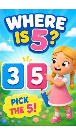 Find Number 5 | Bé học số 5 tiếng Anh | Kids Learn Number 5