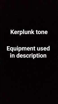 Kerplunk tone (EQUIPMENT AND SETTINGS IN DESCRIPTION)