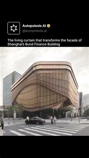 The living curtain that transforms the facade of Shanghai’s Bund Finance Building