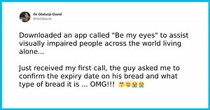 Amazing app connects blind people with volunteers who help them with daily tasks through video calls